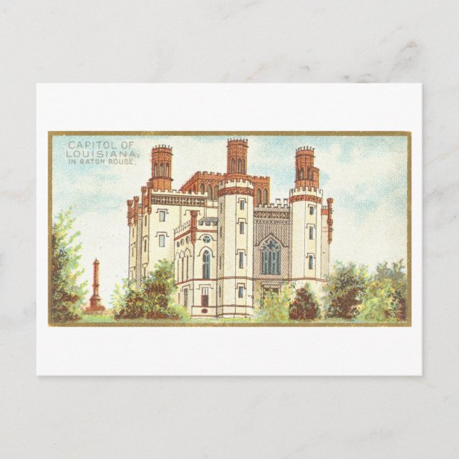 Cartão Postal Capitol Building em Baton Rouge, Louisiana, (Frente)