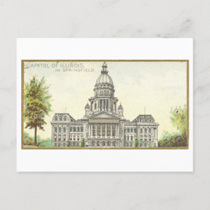 Cartão Postal Capitol Building em Springfield, Illinois