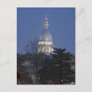 Cartão Postal Capitol Building Lansing Michigan