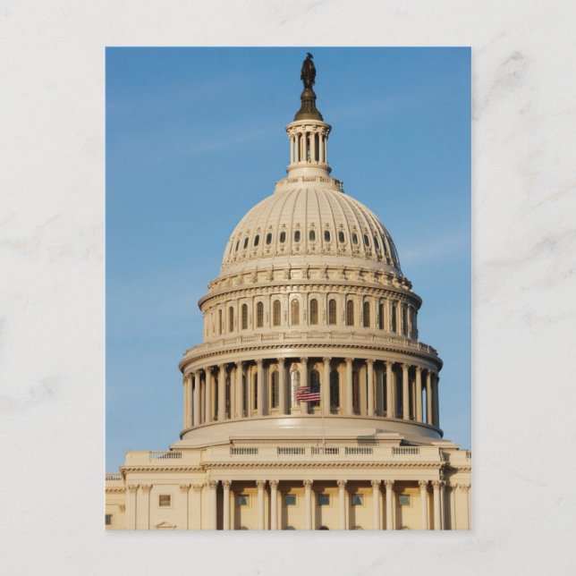 Cartão Postal Capitol Building shot ao anoitecer (Frente)