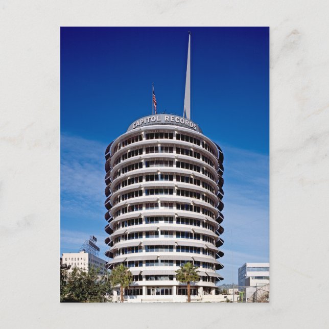 Cartão Postal Capitol Records Tower LA (Frente)
