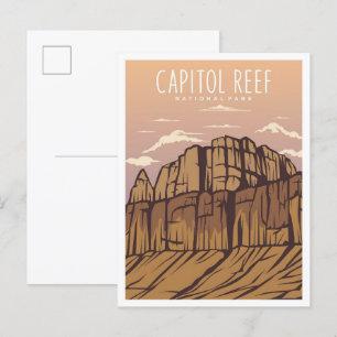 Cartão Postal Capitol Reef National Park Utah EUA Viagem