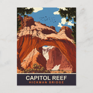 Cartão Postal Capitol Reef, Ponte Hickman, Viagem