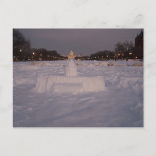 Cartão Postal Capitólio de neve