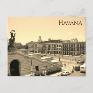 Cartão Postal Capitólio escadas havana