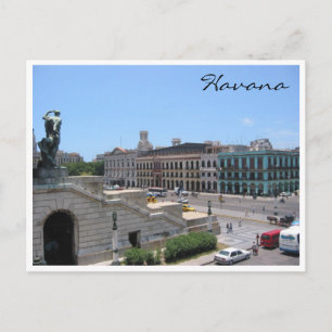 Cartão Postal Capitólio escadas havana