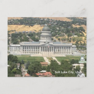 Cartão Postal Capitólio estadual de Utah - Cidade de Salt Lake