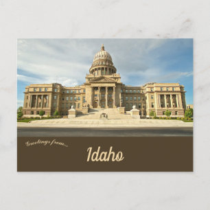 Cartão Postal Capitólio estadual do Idaho em Boise Idaho