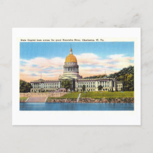 Cartão Postal Capitólio estadual em Charleston, Virgínia Ocident