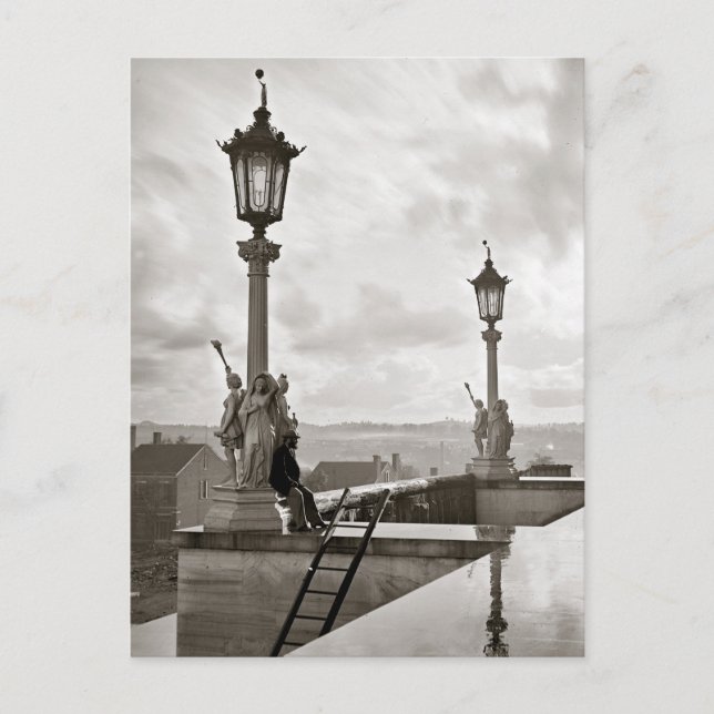 Cartão Postal Capitólio estadual em Nashville, 1864 (Frente)