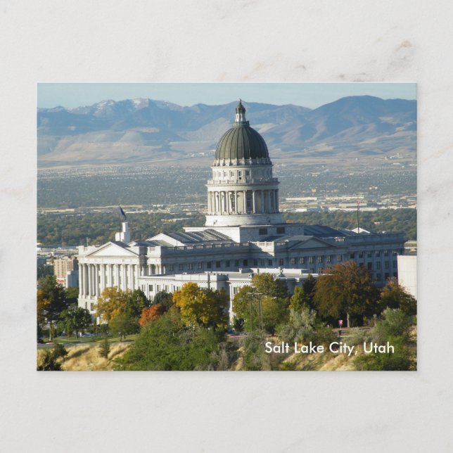 Cartão Postal Capitólio Estatal de Utah (Frente)
