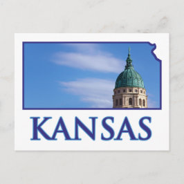 Cartão Postal Capitólio estatal do Kansas