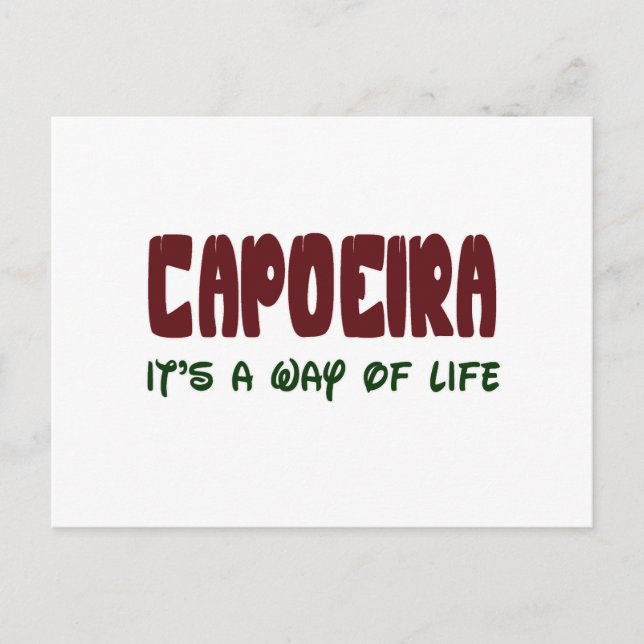 Cartão Postal Capoeira É um modo de vida (Frente)