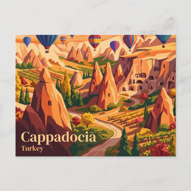 Cartão Postal Cappadocia Turquia (Frente)