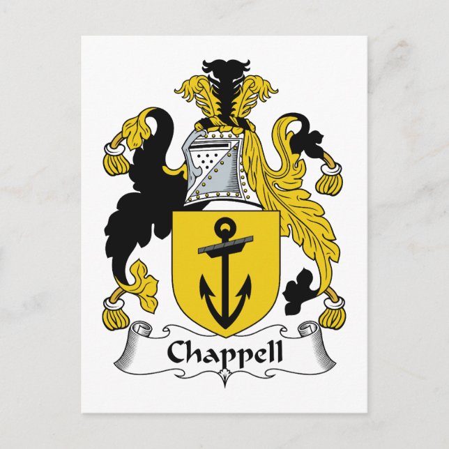Cartão Postal Cappell Family Crest (Frente)