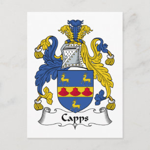 Cartão Postal Capps Family Crest