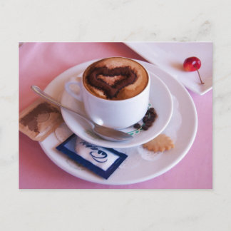 Cartão Postal Cappuccino Italiano Servido Com Amor