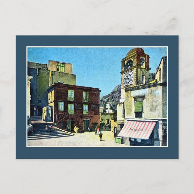Cartão Postal Capri La Piazza, 1890 (Frente)