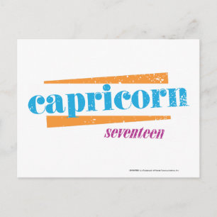 Cartão Postal Capricorn Aqua