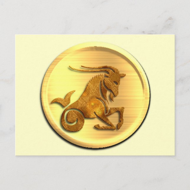 Cartão postal Capricorn Zodiac (Frente)
