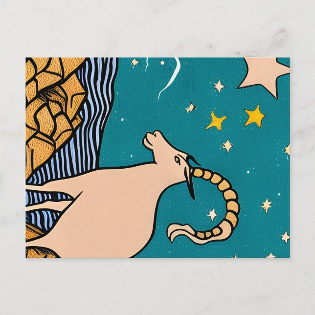 Cartão Postal Capricórnio (Frente)