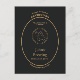 Cartão Postal Capricórnio Prático Orgulhoso Botica Personalizada