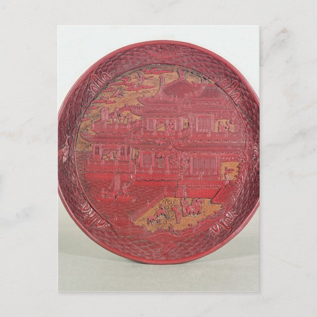 Cartão Postal Cápsula de lacquer esculpida (Frente)