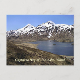 Cartão Postal Captain Bay da Ilha de Unalaska