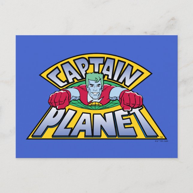 Cartão Postal Captain Planet Logo (Frente)