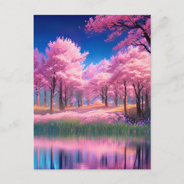 Cartão Postal Captivando ornamentos Rosa (Frente)