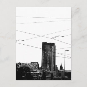 Cartão Postal Captura De Abstrato De Atordoamento Em Monocromo