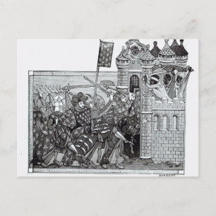 Cartão Postal Captura de Damietta em 1249