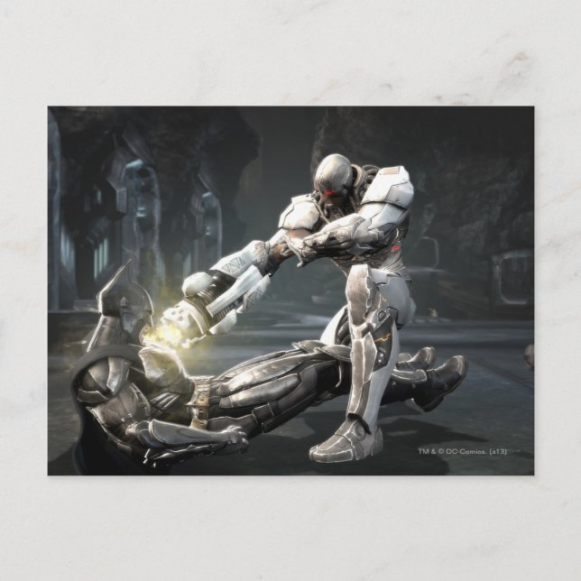 Cartão Postal Captura de tela: Batman vs Cyborg (Frente)