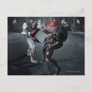Cartão Postal Captura de tela: Ciborgue vs Batman