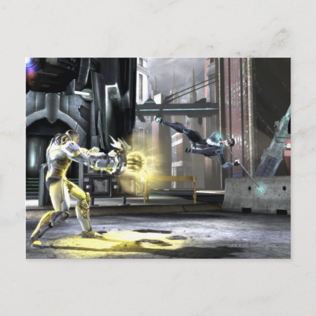 Cartão Postal Captura de tela: Cyborg vs Nightwing 2 (Frente)