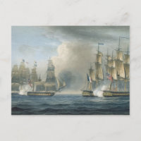 Captura do Pomone por HMS Arethusa ao largo de Cub