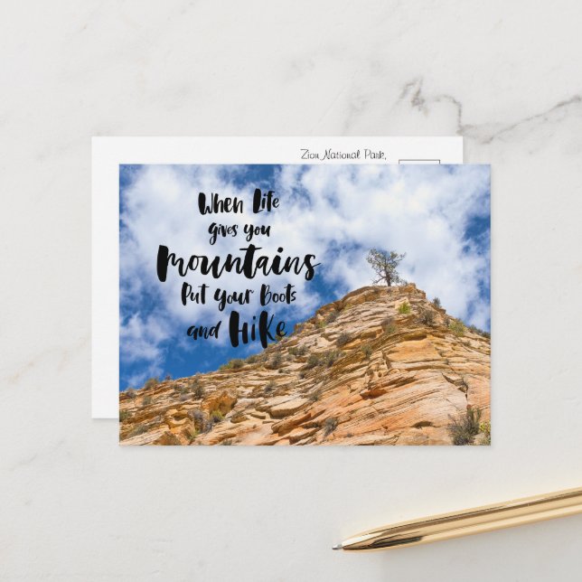 Cartão Postal Capturando Grandeur da Natureza (Frente/Verso In Situ)