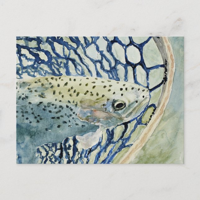 Cartão Postal Capturas e Libertação de Designs de pesca (Frente)