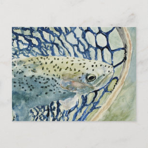 Cartão Postal Capturas e Libertação de Designs de pesca