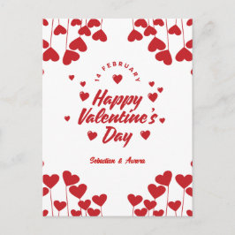 Cartão Postal "Captured by Your Love" – Elegant Modern Valentine