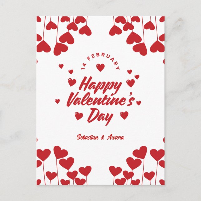 Cartão Postal "Captured by Your Love" – Elegant Modern Valentine (Frente)