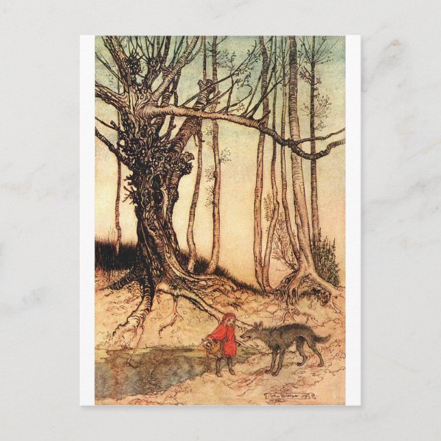 Cartão Postal capuz-vermelho-pequeno-capuz-6 (Frente)