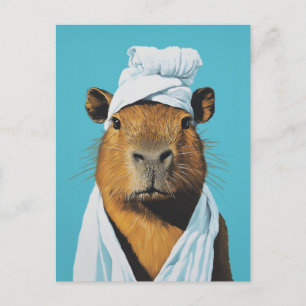 Cartão Postal Capybara Spa Day