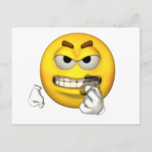 Cartão Postal Cara de Emoção - Cartão-postal dos dentes de Ba