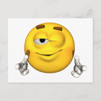 Cartão Postal Cara de Emoção - Cartão-postal Piscar os olhos