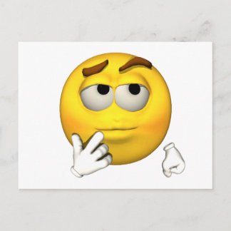 Cartão Postal Cara de Emoção - Cartão-postal sarcástico
