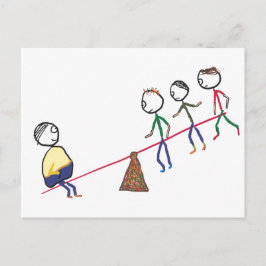 Cartão Postal Cara De Gordura Na Seda