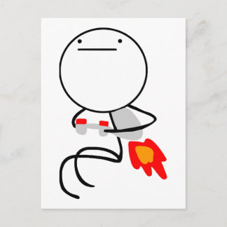 Cartão Postal Cara do Jet Pack