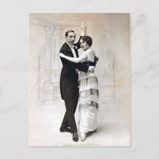 Cartão Postal Cara Magley Vintage Casal Vaudeville