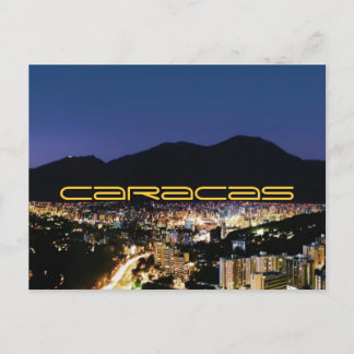 Cartão Postal Caracas à noite